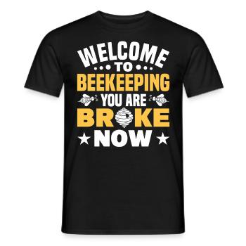 Apiculteurs Abeilles Abeilles mellifères Apiculture - T-shirt homme - noir - Devant - AI Model Male 178 light (178cm)