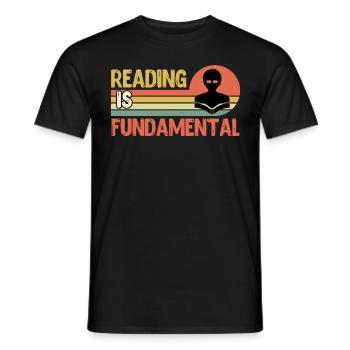 Buchliebhaber Lesefreund und Buchwurm - Männer T-Shirt - Schwarz - Vorne - AI Model Male 178 light (178cm)
