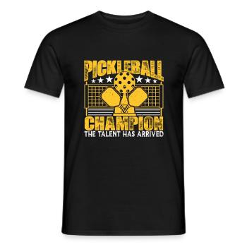 Pickleball-Champion Das Talent ist angekommen Lustig - Männer T-Shirt - Schwarz - Vorne - AI Model Male 178 light (178cm)