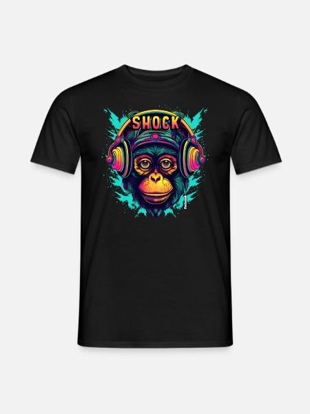 Singe DJ - T-shirt homme - noir