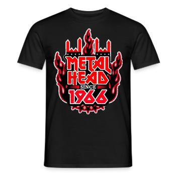 METALHEAD since 1966 - Männer T-Shirt - Schwarz - Vorne - AI Model Male 178 light (178cm)