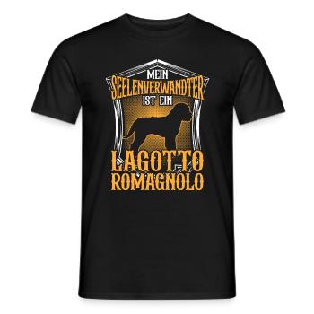 Lagotto Romagnolo ist mein Seelenverwandter - Männer T-Shirt - Schwarz - Vorne - AI Model Male 178 light (178cm)