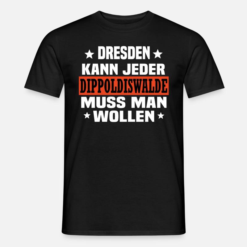 Dippoldiswalde - Männer T-Shirt - Schwarz