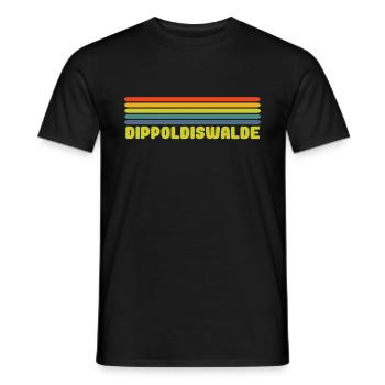 Dippoldiswalde - Männer T-Shirt - Schwarz - Vorne - AI Model Male 178 light (178cm)