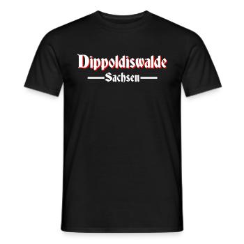 Dippoldiswalde - Männer T-Shirt - Schwarz - Vorne - AI Model Male 178 light (178cm)