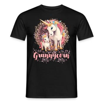 Grand-maïs Grand-mère Fête des mères Grand-mère Grand-mère - T-shirt homme - noir - Devant - AI Model Male 178 light (178cm)