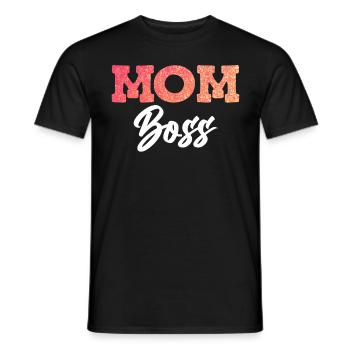 Mama Boss Muttertag starke Mama coole Mutter - Männer T-Shirt - Schwarz - Vorne - AI Model Male 178 light (178cm)