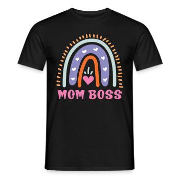 Mama Boss Muttertag starke Mama coole Mutter - Männer T-Shirt - Schwarz - Vorne - AI Model Male 178 light (178cm)