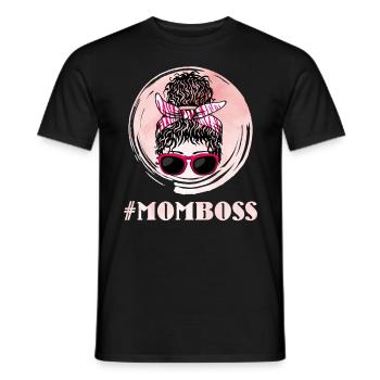 Maman Boss Fête des mères Mama Boss Superviseur - T-shirt homme - noir - Devant - AI Model Male 178 light (178cm)