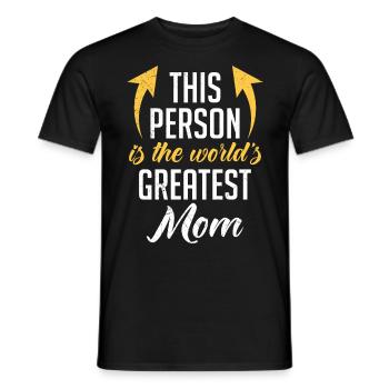 La plus grande fête des mères du monde Meilleure Mama Queen - T-shirt homme - noir - Devant - AI Model Male 178 light (178cm)