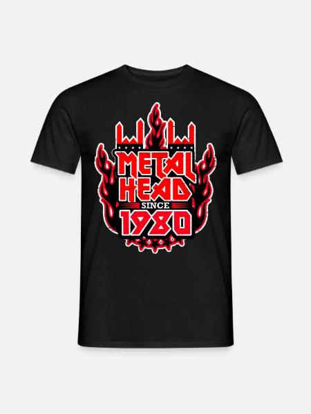 METALHEAD since 1980 - Men's T-Shirt - black