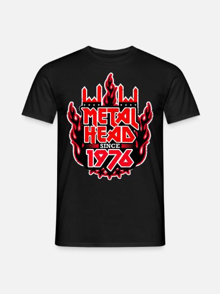 METALHEAD since 1976 - Männer T-Shirt - Schwarz
