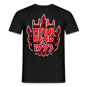 METALHEAD since 1993 - Männer T-Shirt - Schwarz - Vorne - AI Model Male 178 light (178cm)