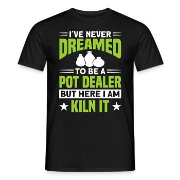 Poterie Töpfern Töpfer Töpferei - T-shirt homme - noir - Devant - AI Model Male 178 light (178cm)