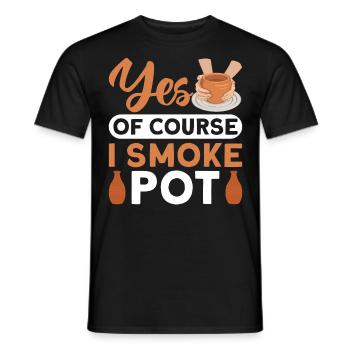 Poterie Töpfern Töpfer Töpferei - T-shirt homme - noir - Devant - AI Model Male 178 light (178cm)