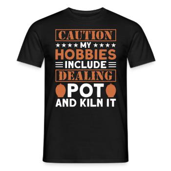 Poterie Töpfern Töpfer Töpferei - T-shirt homme - noir - Devant - AI Model Male 178 light (178cm)