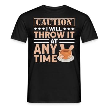 Poterie Töpfern Töpfer Töpferei - T-shirt homme - noir - Devant - AI Model Male 178 light (178cm)