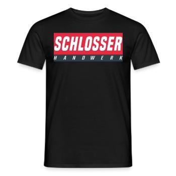 Schlosser T-Shirt - Männer T-Shirt - Schwarz - Vorne - AI Model Male 178 light (178cm)