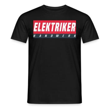 Elektriker T-Shirt - Männer T-Shirt - Schwarz - Vorne - AI Model Male 178 light (178cm)