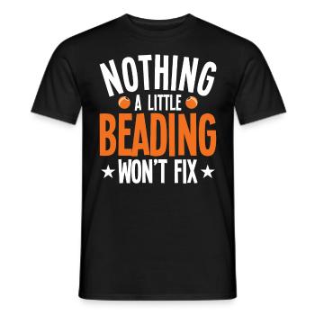 Pearl Bead Embroidery Jeweler Jewelry Maker - Men's T-Shirt - black - Front - AI Model Male 178 light (178cm)