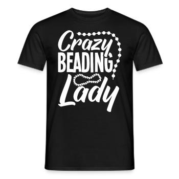 Perle Perle Broderie Bijoutier Fabricant de bijoux - T-shirt homme - noir - Devant - AI Model Male 178 light (178cm)