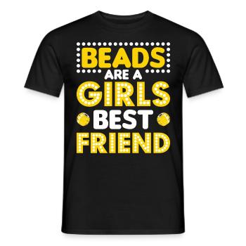Pearl Bead Embroidery Jeweler Jewelry Maker - Men's T-Shirt - black - Front - AI Model Male 178 light (178cm)