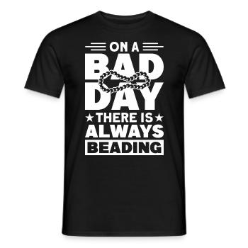 Pearl Bead Embroidery Jeweler Jewelry Maker - Men's T-Shirt - black - Front - AI Model Male 178 light (178cm)