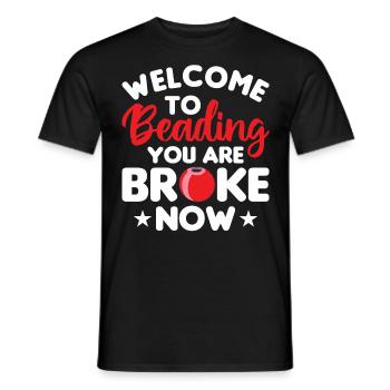 Beaded Beadwork Jeweller Jewellery Maker - Men's T-Shirt - black - Front - AI Model Male 178 light (178cm)