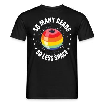 Pearl Bead Embroidery Jeweler Jewelry Maker - Men's T-Shirt - black - Front - AI Model Male 178 light (178cm)