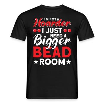 Pearl Bead Embroidery Jeweler Jewelry Maker - Men's T-Shirt - black - Front - AI Model Male 178 light (178cm)