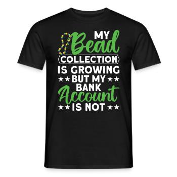 Pearl Bead Embroidery Jeweler Jewelry Maker - Men's T-Shirt - black - Front - AI Model Male 178 light (178cm)