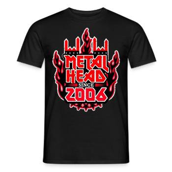 METALHEAD since 2006 - Men's T-Shirt - black - Front - AI Model Male 178 light (178cm)