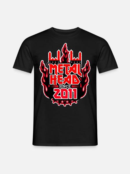 METALHEAD since 2011 - Men's T-Shirt - black