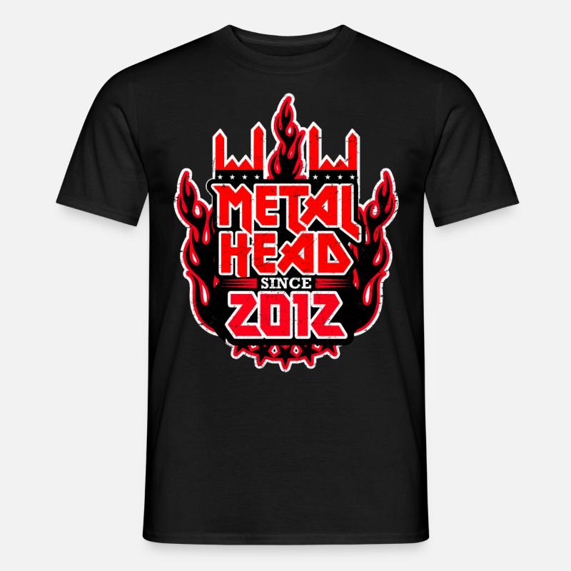 METALHEAD since 2012 - Männer T-Shirt - Schwarz