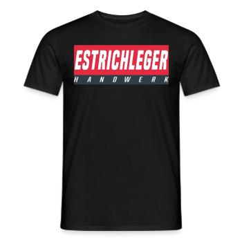 Estrichleger T-Shirt - Männer T-Shirt - Schwarz - Vorne - AI Model Male 178 light (178cm)
