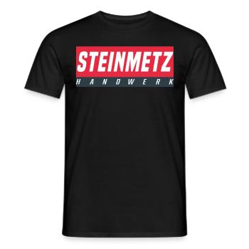 Steinmetz T-Shirt - Männer T-Shirt - Schwarz - Vorne - AI Model Male 178 light (178cm)