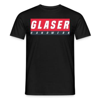 Glaser T-Shirt - Männer T-Shirt - Schwarz - Vorne - AI Model Male 178 light (178cm)