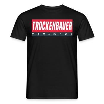 Trockenbauer T-Shirt - Männer T-Shirt - Schwarz - Vorne - AI Model Male 178 light (178cm)