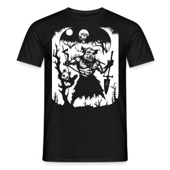 Dunkle Kunst Okkulte Gothic Batcave Mädchen Post Punk Fledermaus - Männer T-Shirt - Schwarz - Vorne - AI Model Male 178 light (178cm)