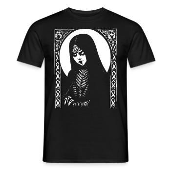 Dark Art Occult Gothic Batcave Girl Post Punk Bat - Men's T-Shirt - black - Front - AI Model Male 178 light (178cm)