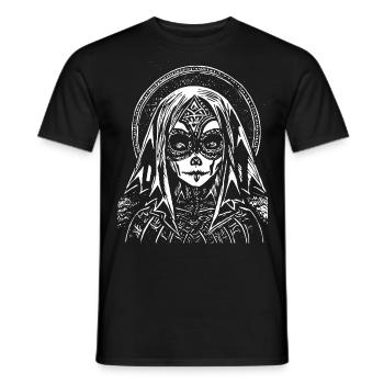 Dark Art Occult Gothic Batcave Girl Post Punk Bat - Men's T-Shirt - black - Front - AI Model Male 178 light (178cm)