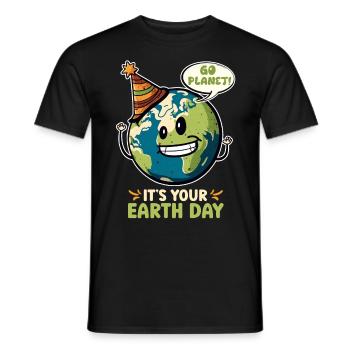 Earth Day Mission Erde & Klimaschutz Umwelt - Männer T-Shirt - Schwarz - Vorne - AI Model Male 178 light (178cm)
