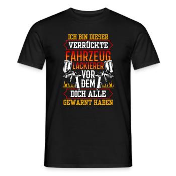 Legendärer Fahrzeuglackierer Lackierer - Männer T-Shirt - Schwarz - Vorne - AI Model Male 178 light (178cm)