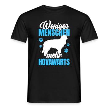 Mehr Hovawart derber Bauernhund - Männer T-Shirt - Schwarz - Vorne - AI Model Male 178 light (178cm)