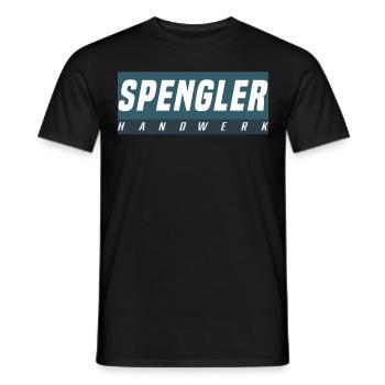 Spengler T-Shirt - Männer T-Shirt - Schwarz - Vorne - AI Model Male 178 light (178cm)