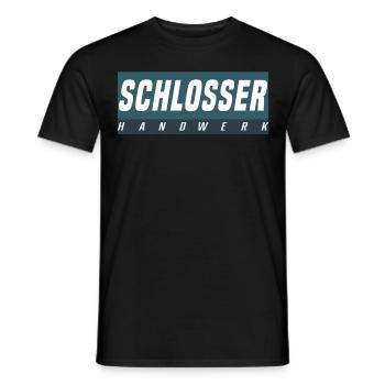 Schlosser T-Shirt - Männer T-Shirt - Schwarz - Vorne - AI Model Male 178 light (178cm)