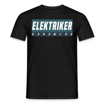 Elektriker T-Shirt - Männer T-Shirt - Schwarz - Vorne - AI Model Male 178 light (178cm)