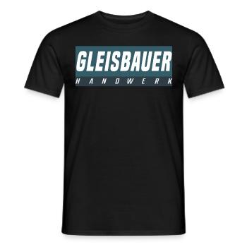 Gleisbauer T-Shirt - Männer T-Shirt - Schwarz - Vorne - AI Model Male 178 light (178cm)