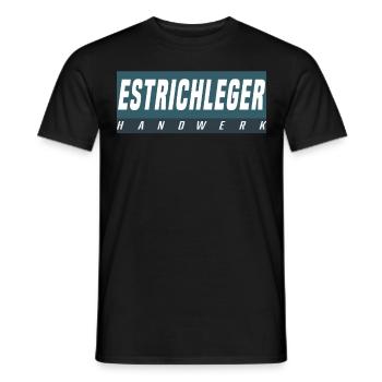 Estrichleger T-Shirt - Männer T-Shirt - Schwarz - Vorne - AI Model Male 178 light (178cm)