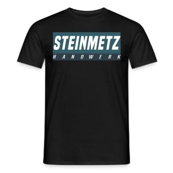 Steinmetz T-Shirt - Männer T-Shirt - Schwarz - Vorne - AI Model Male 178 light (178cm)